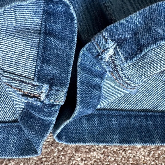 Vintage JCPenney Plain Pockets Cropped Blue Jeans Women’s Size Large High Rise - Picture 15 of 15